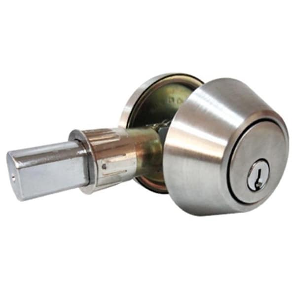 Taiwan Fu Hsing Industrial 222011 Tru-Guard Single Cylinder Mobile Home Deadbolt; Stainless Steel 222011 - main